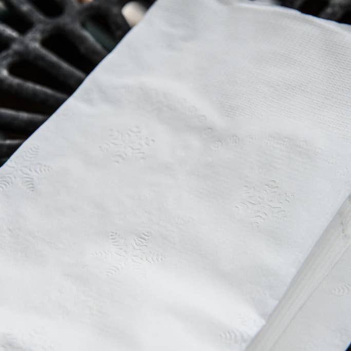 EcoQuality - Wholesale Disposable Napkin - 2-Ply White Disposable Paper Dinner Napkins 15" x 17"6