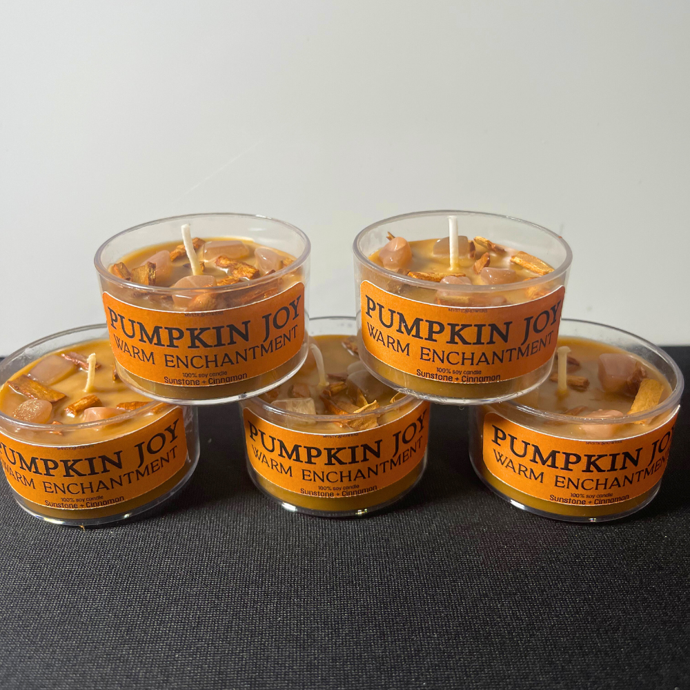 Mystic Showers - Wholesale Pot/gevulde kaars - Kristallen Kaars Ritueel Intentie Collectie met Botanicals1