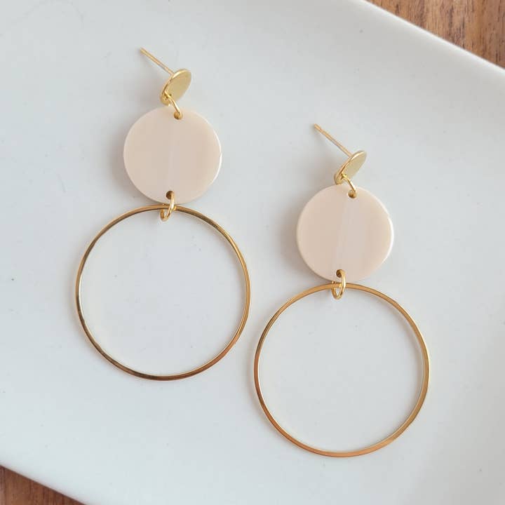 Sadie Oorbellen - Linnen // Sieraden, Herfst voor wholesale door Spiffy & Splendid