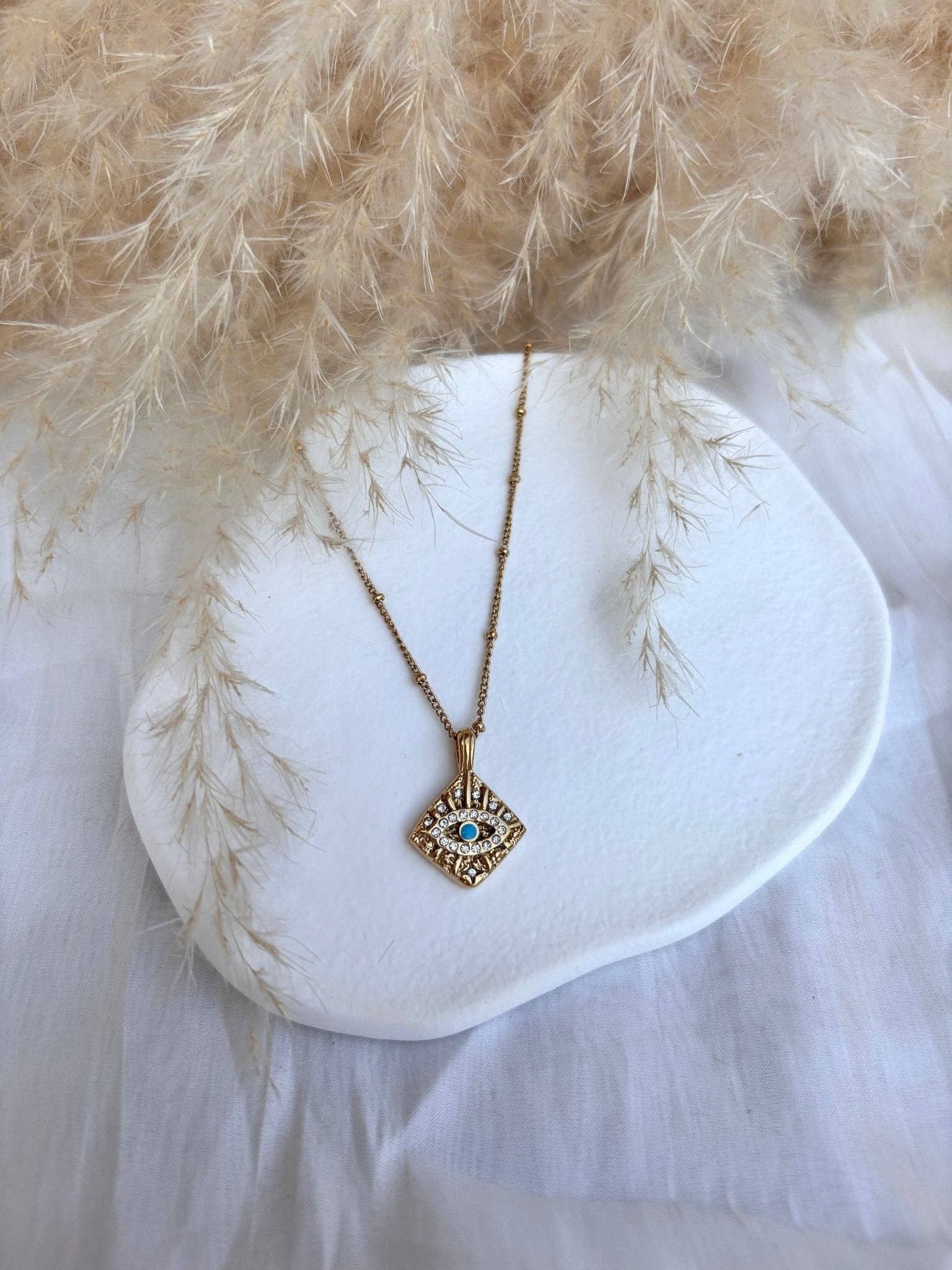 DUESTELLE ITALIA - Wholesale Pendant/Charm Necklace - Blue Guardian - Necklace with protective eye2