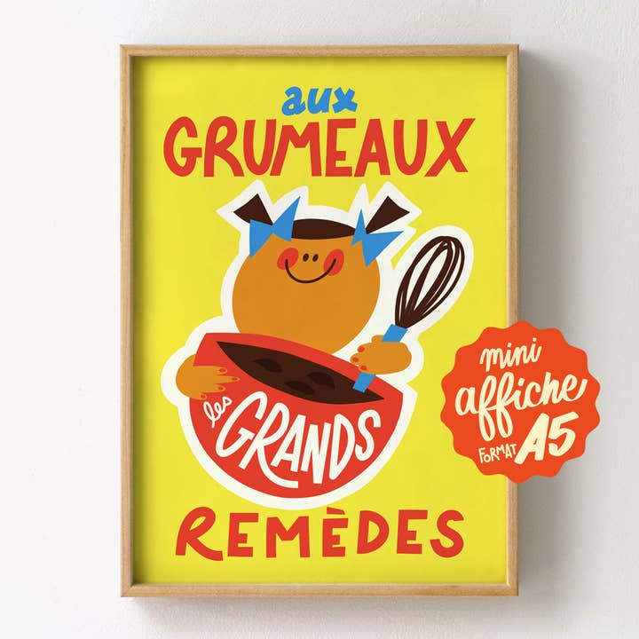 To lumps, great remedies - A5 Poster for wholesale by Lulu la nantaise