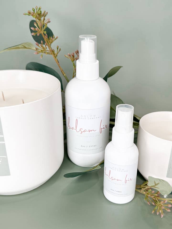 BALSAM FIR -
Balsam Fir + Vanilla + Cedarwood for wholesale by Aglow Candle Company