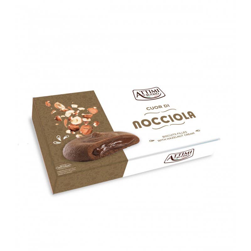 Calabria da Gustare - Vente Biscuits - Biscuits farcis artisanaux Cuore di Nocciola Cupido gr 100