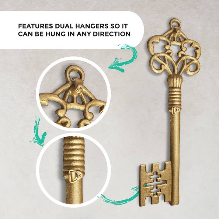 Wall Charmers - Wholesale Wall Accent - Gold Skeleton Key Wall Decor4