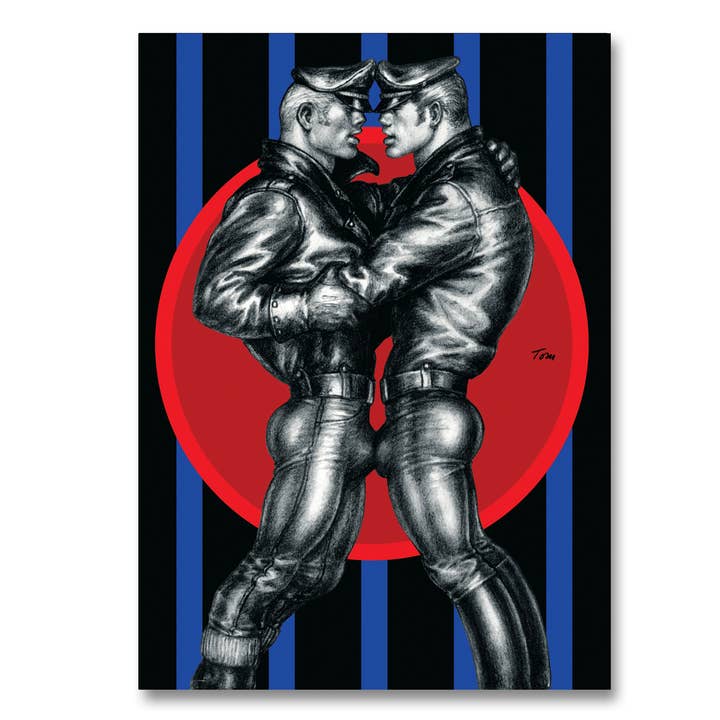Peachy Kings / Kweer Cards - Wholesale Postcard - Tom of Finland Leather Love Postcard (Gay, Queer, LGBTQ)