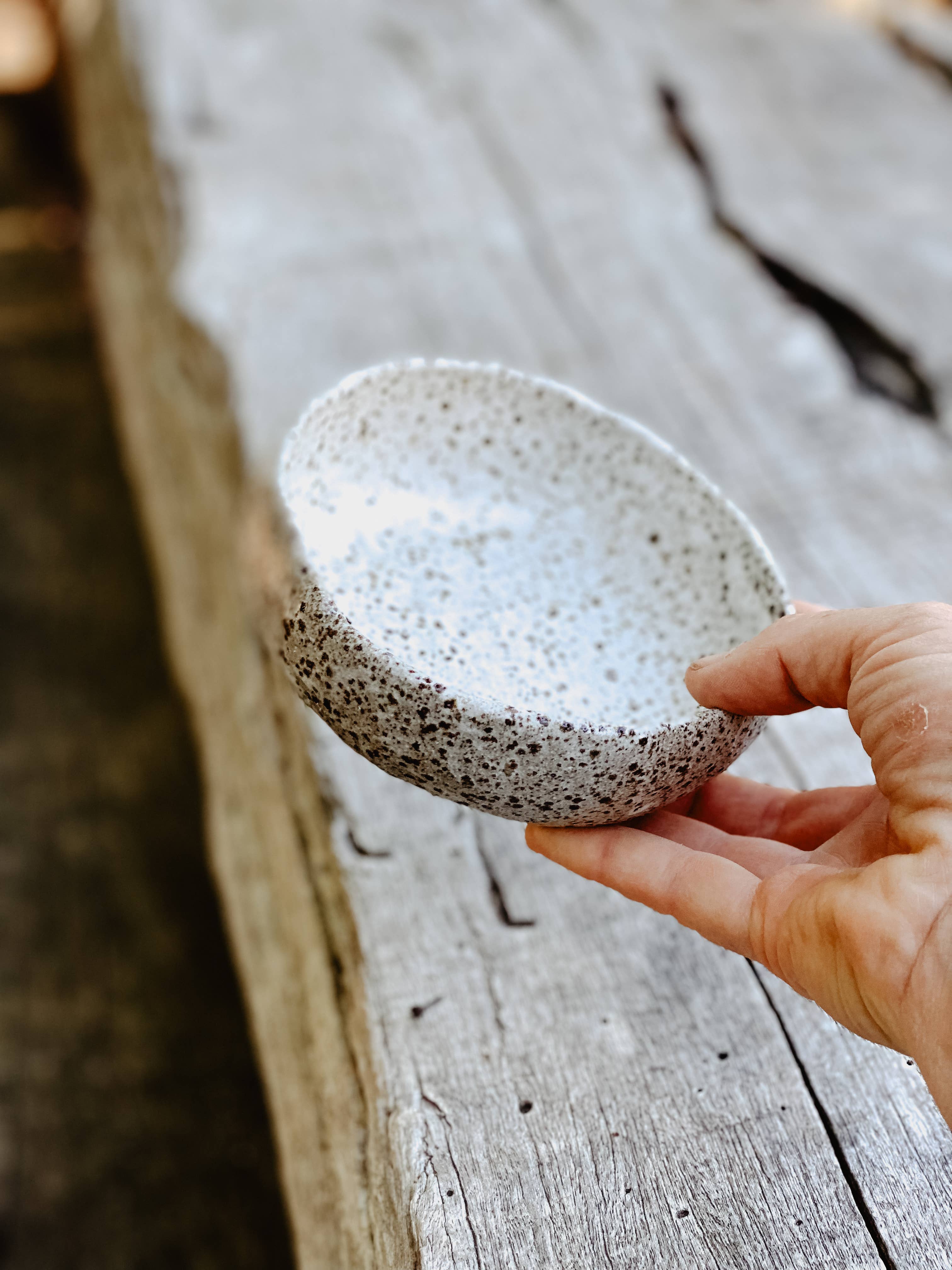 River Ceramics - Wholesale Serving bowl - White Speckle Serving Bowls - Handmade3