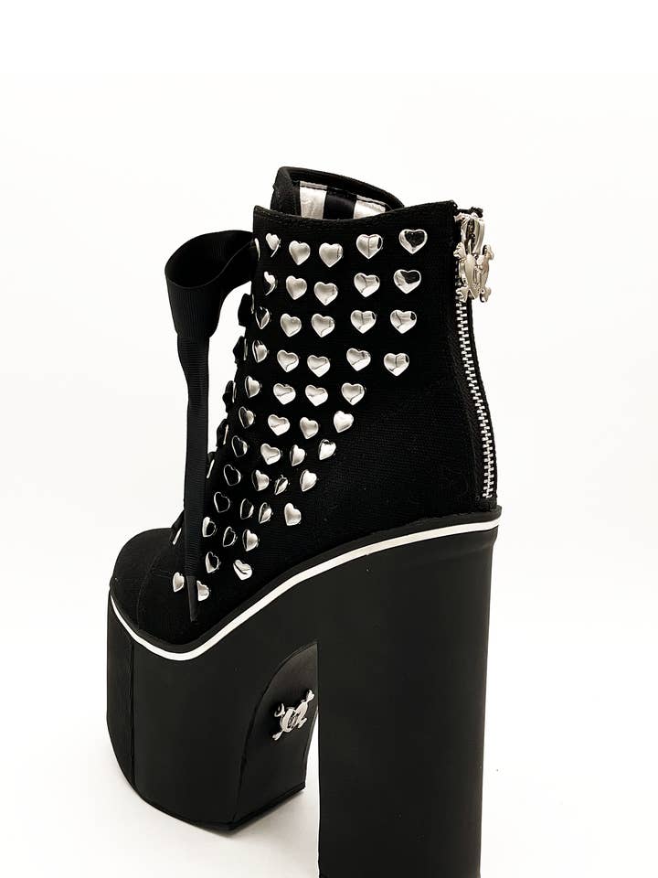 Charla Tedrick Footwear - Wholesale Platform Heels - Women's - Heartcore Platform Sneaker - Black3