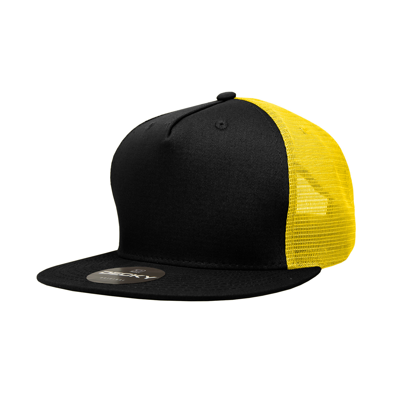 The Park Wholesale - Wholesale Truckerpet - Uniseks - Decky 1040 - Blanco Trucker Snapback-hoeden met 5 panelen - 104062