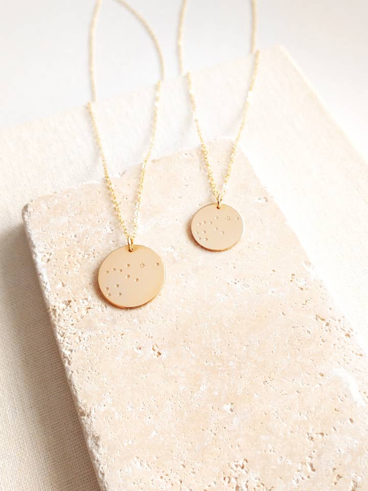 Aquarius Star Constellation Necklace for wholesale by M. Cawood