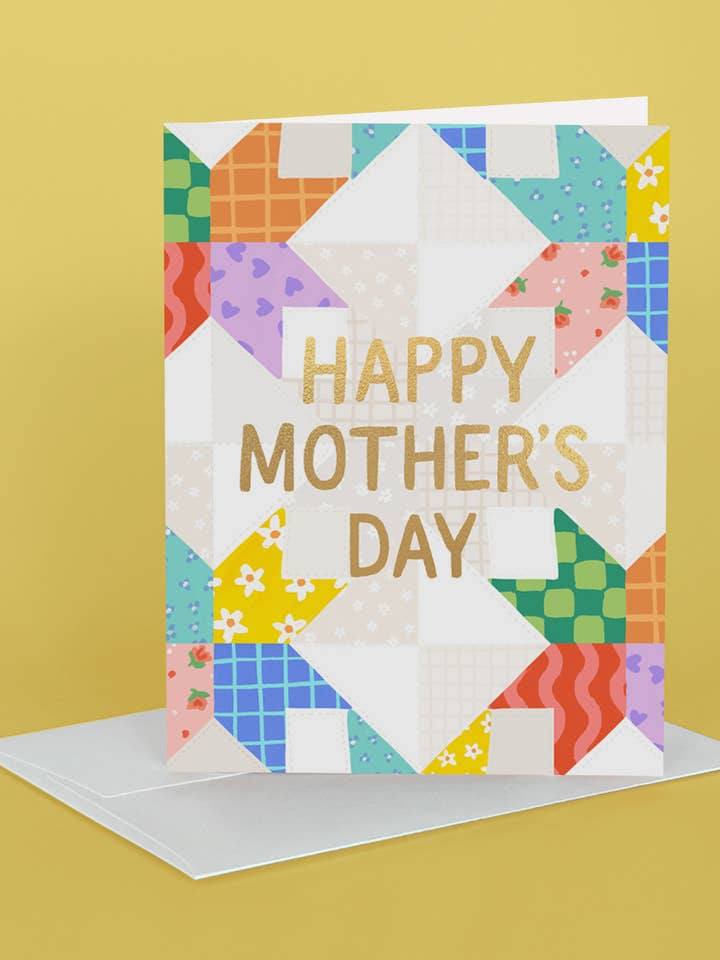Mother's Day Quilt Greeting Card for wholesale by Idlewild Co.