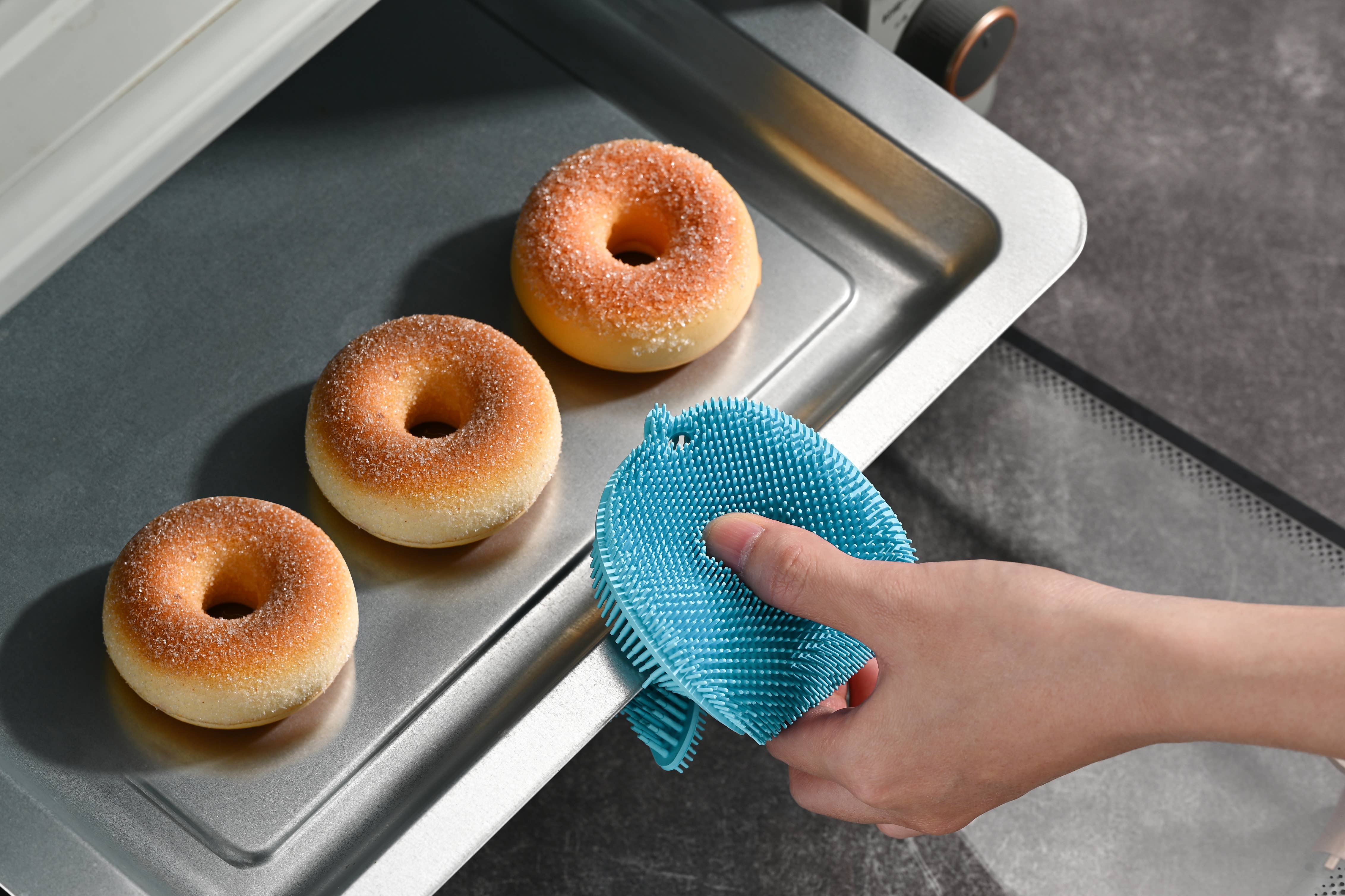 Fox Run Brands - Wholesale Cleaning brush - Fox Run Silicone Whale Dish Scrubber, 6" Kitchen Brush6