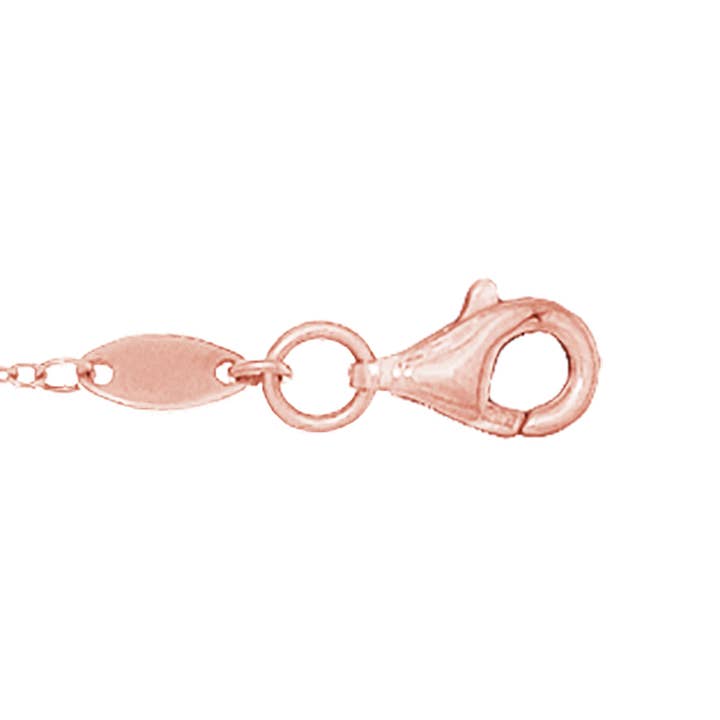 14-karätiges Gold, Rosen-Finish, 7 mm, polierte birnenförmige Schließe für den Großhandel von The Diamond Deal