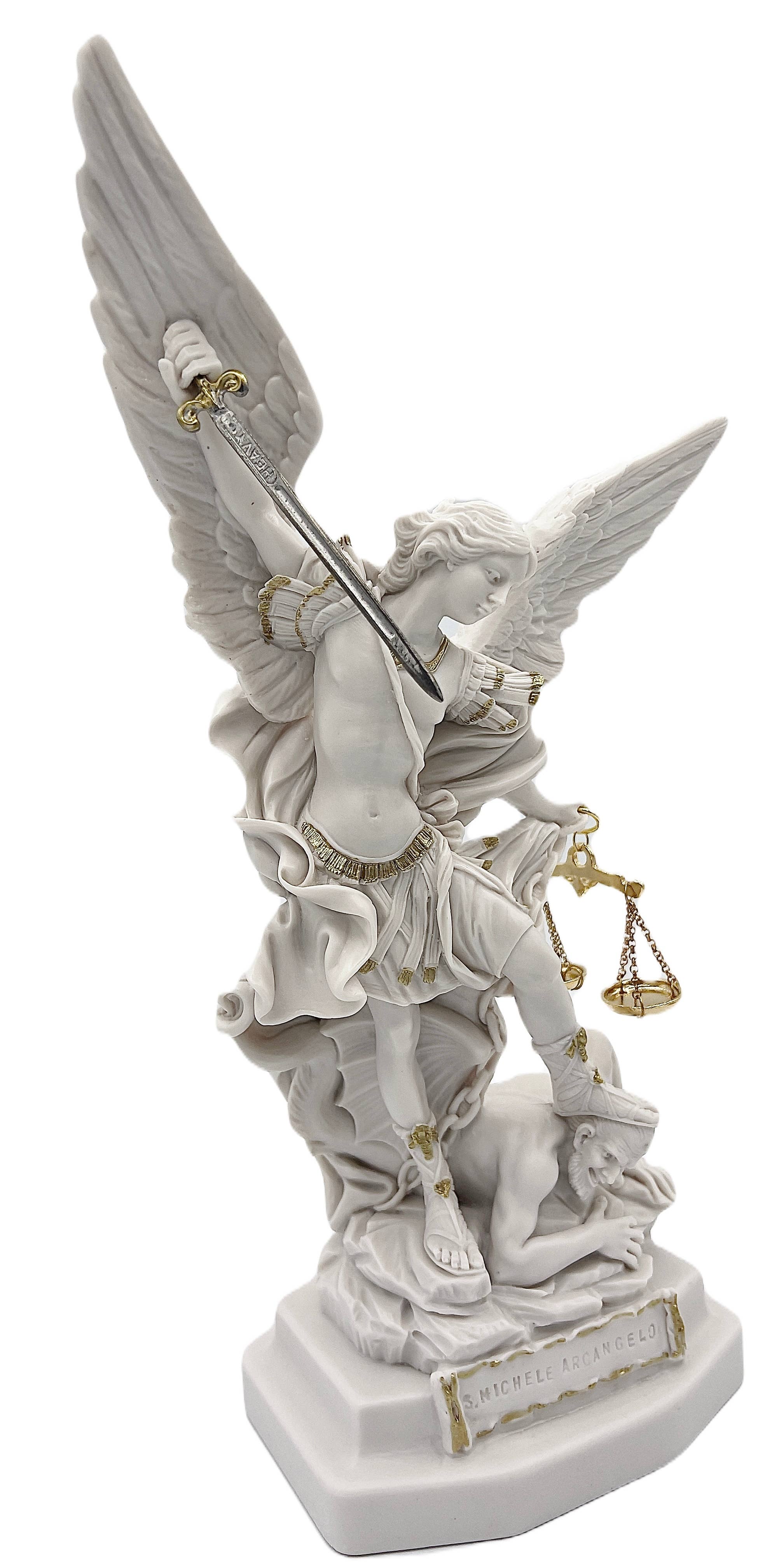 Costa Articoli Religiosi - Wholesale Decorative Figurine - Statue of Saint Michael the Archangel in marble-like resin 22 cm.2