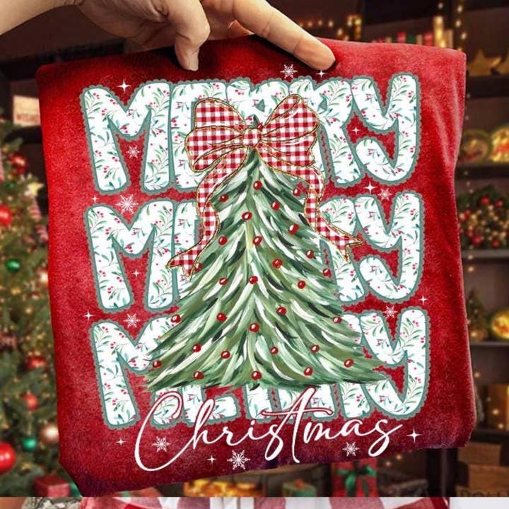 Maglietta di Natale a strati per la vendita all'ingrosso da parte di Dig Your Roots Boutique