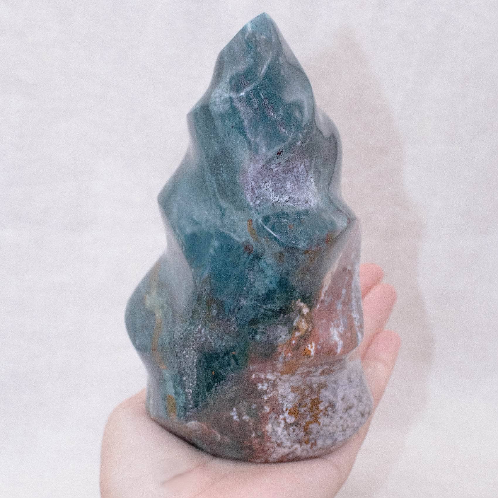 Tiny Rituals - Wholesale Spiritual Stone/Crystal - Ocean Jasper Flame - AAA Premium Quality37