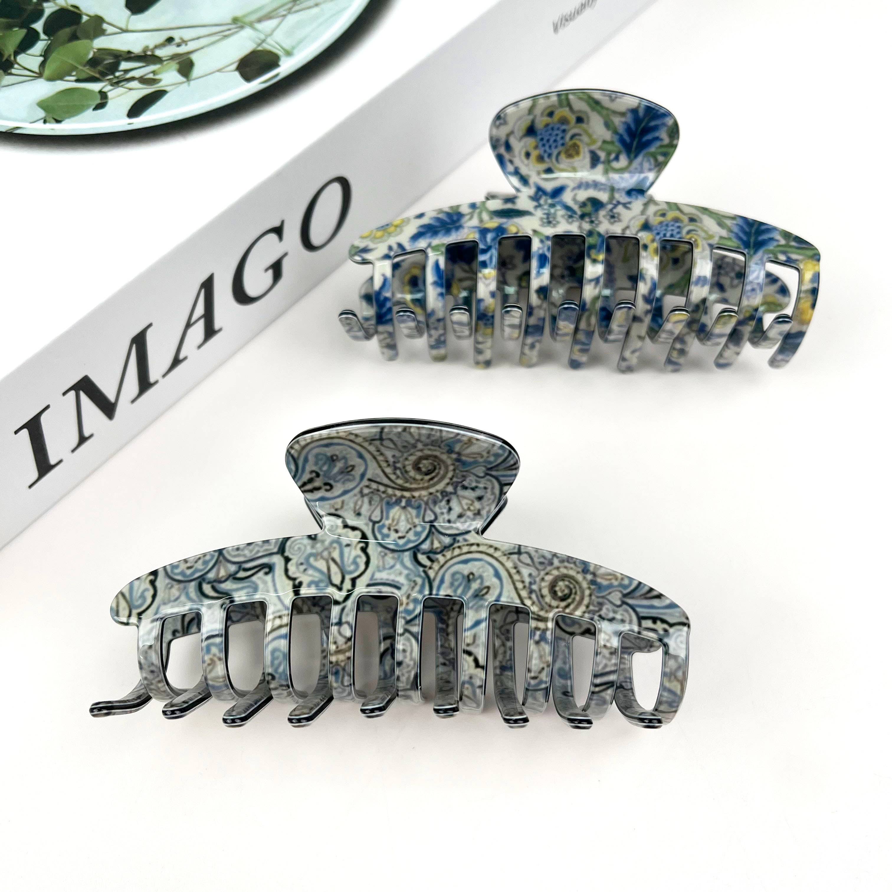 mildstyles - Wholesale Hair Clip - Women's - Retro palace pattern hair claw clip9