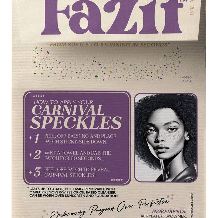 Fazit - Wholesale Skincare Face Mask - Carnival Speckles Makeup Patches - Limited Edition