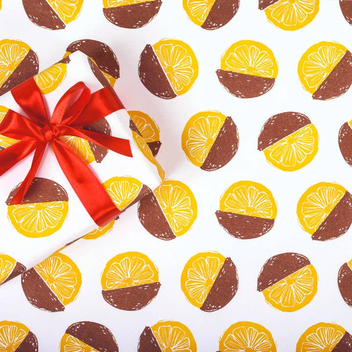 Geschenkpapier Orangette für den Großhandel von REGARO PAPIRO