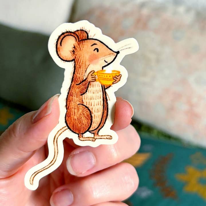 Forest & Fauna Paper Co. – wholesale Klistermärke – Mus Teatime Klistermärke