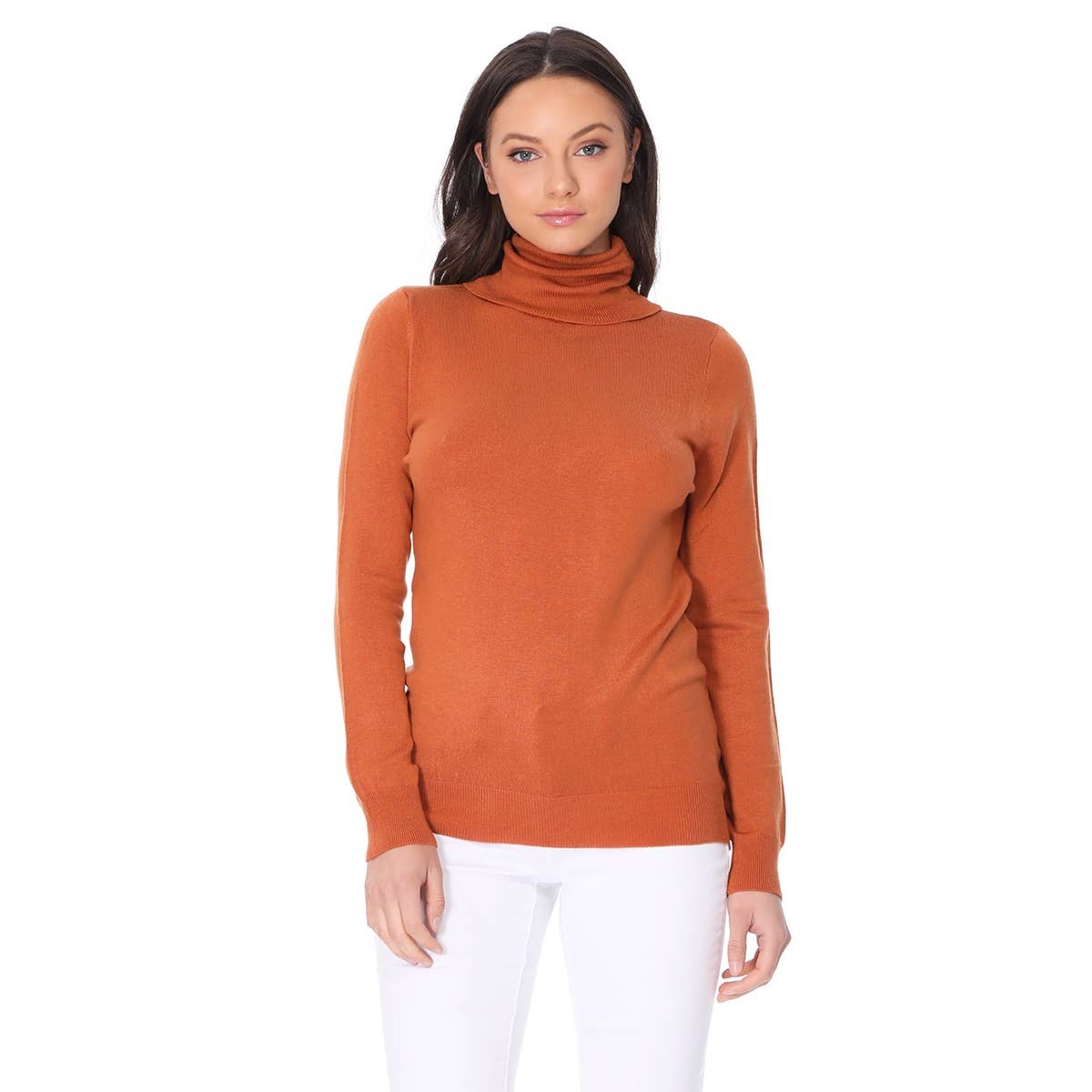 Mak – wholesale Knitted jumper – Women′s – Women's Long Sleeve Turtleneck Pullover Sweater MK33499
