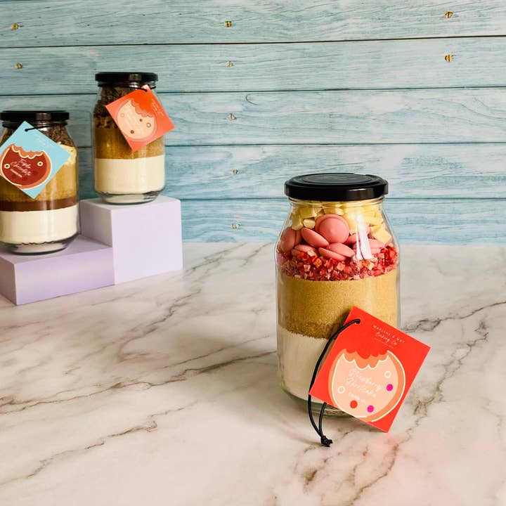 Strawberry Shortcake Cookie Mix for wholesale by Marlene & May Baking Co