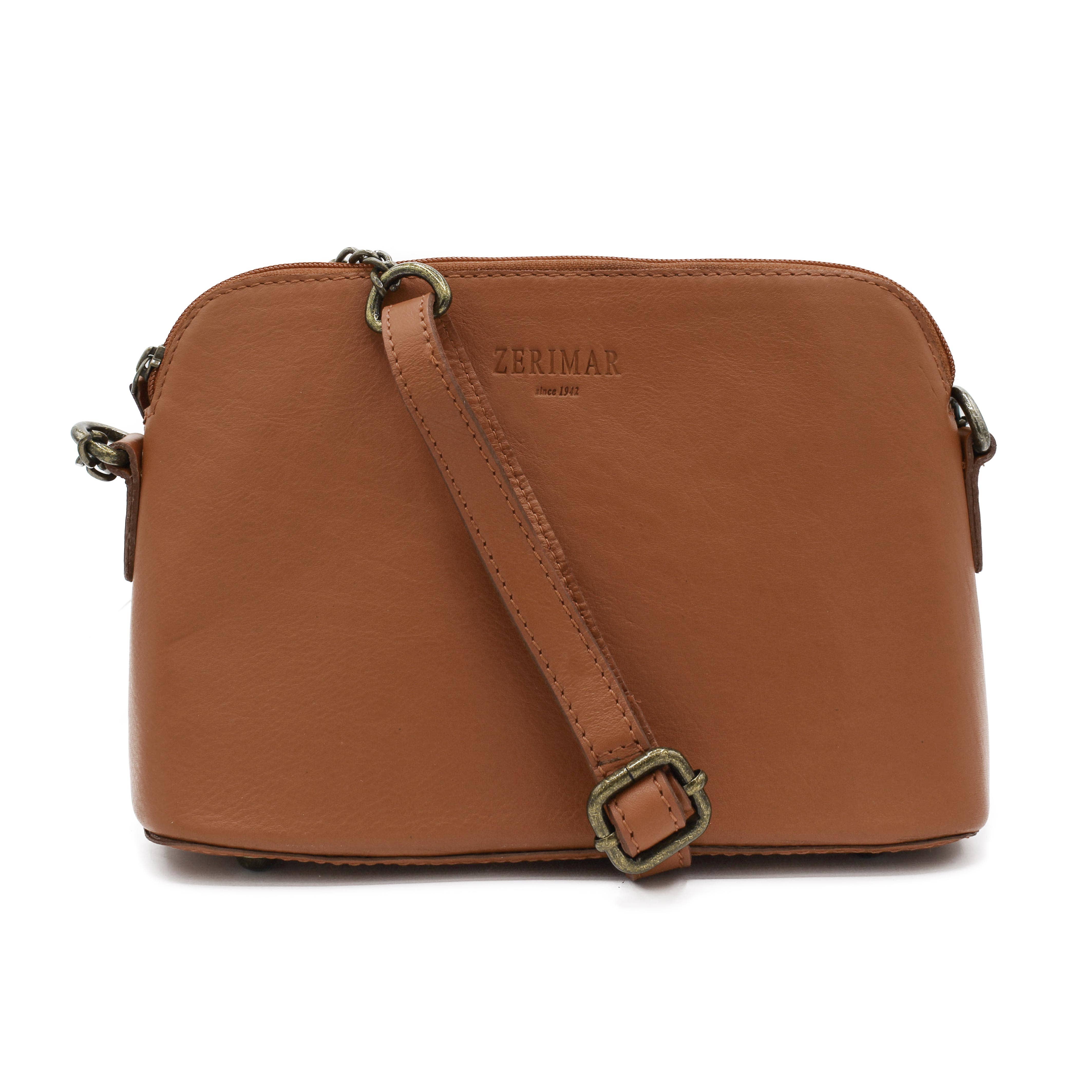 Brun Zerimar Axelväska 100% Läder Mått: 23X17X10 för wholesale på Faire1