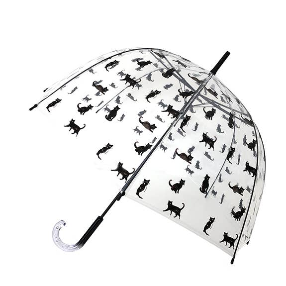 Transparent kupolparaply med kattmönster för wholesale av SMATI