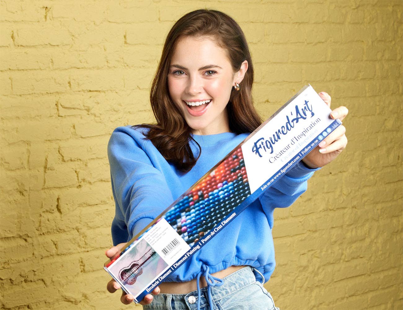 Figured'Art – wholesale DIY craft kit – Diamond Painting - Landscape Guitar1