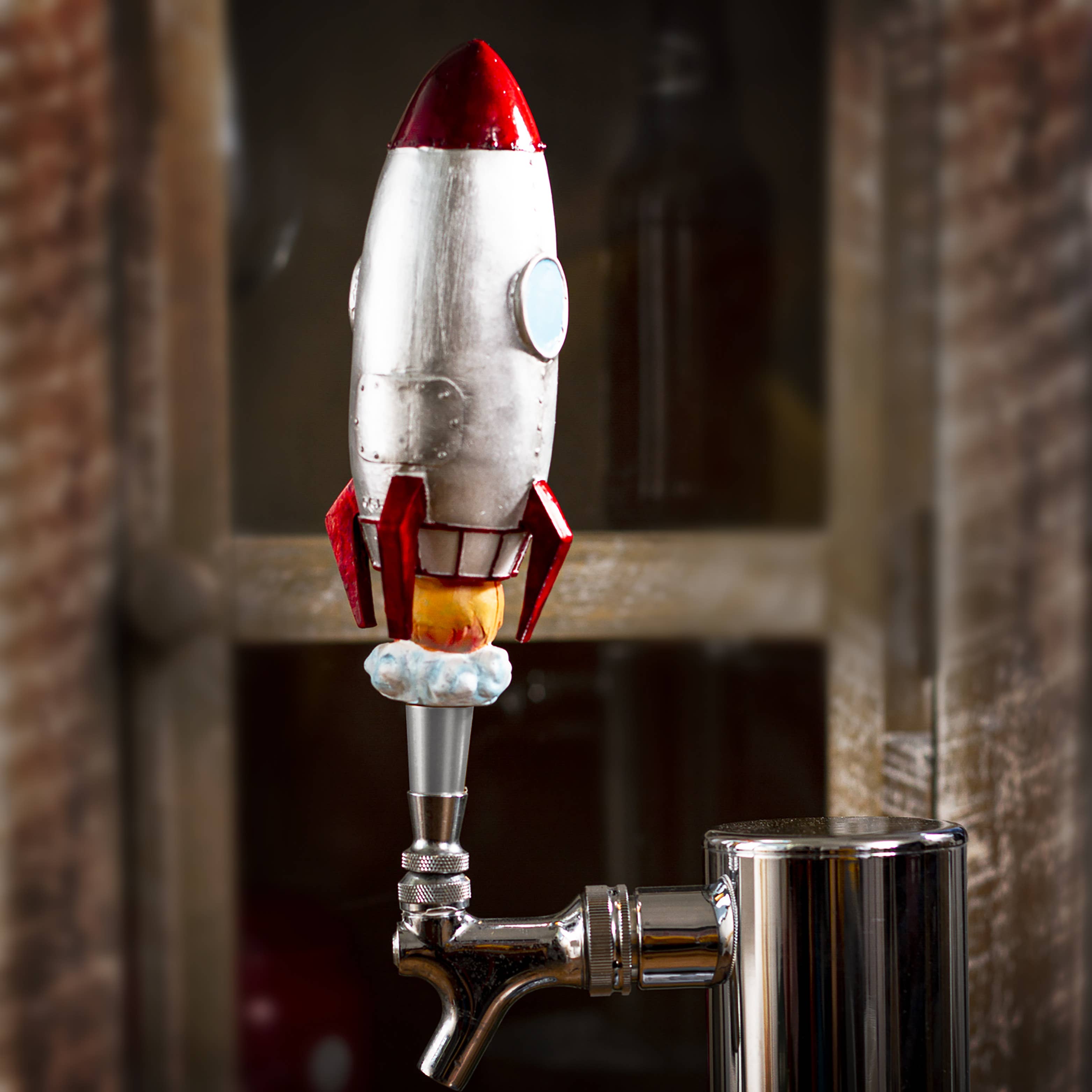 Pacific Trading – wholesale Beer/wine caddy – Beer / Draft Tap Pull Handle - Rocketship 1