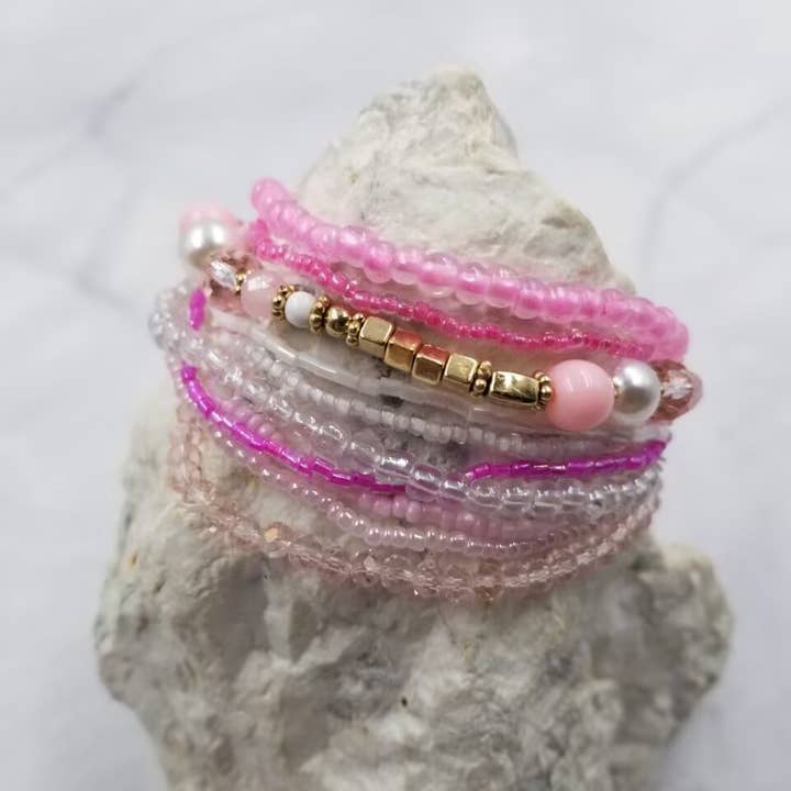 The Pretty Jewellery - Wholesale Jewelry Set - Seed Bead Stackable Bracelet Set3