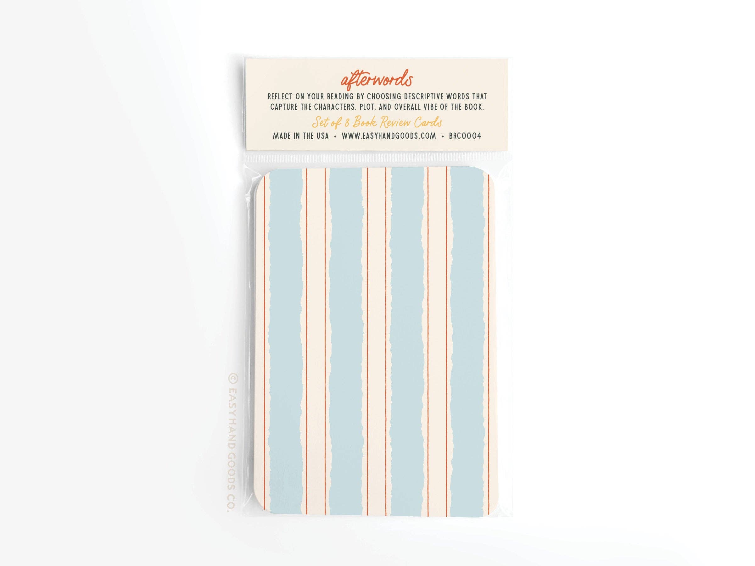 Easyhand Goods – formerly Onderkast - Wholesale Bookmark - Afterwords Book Review Card Set4