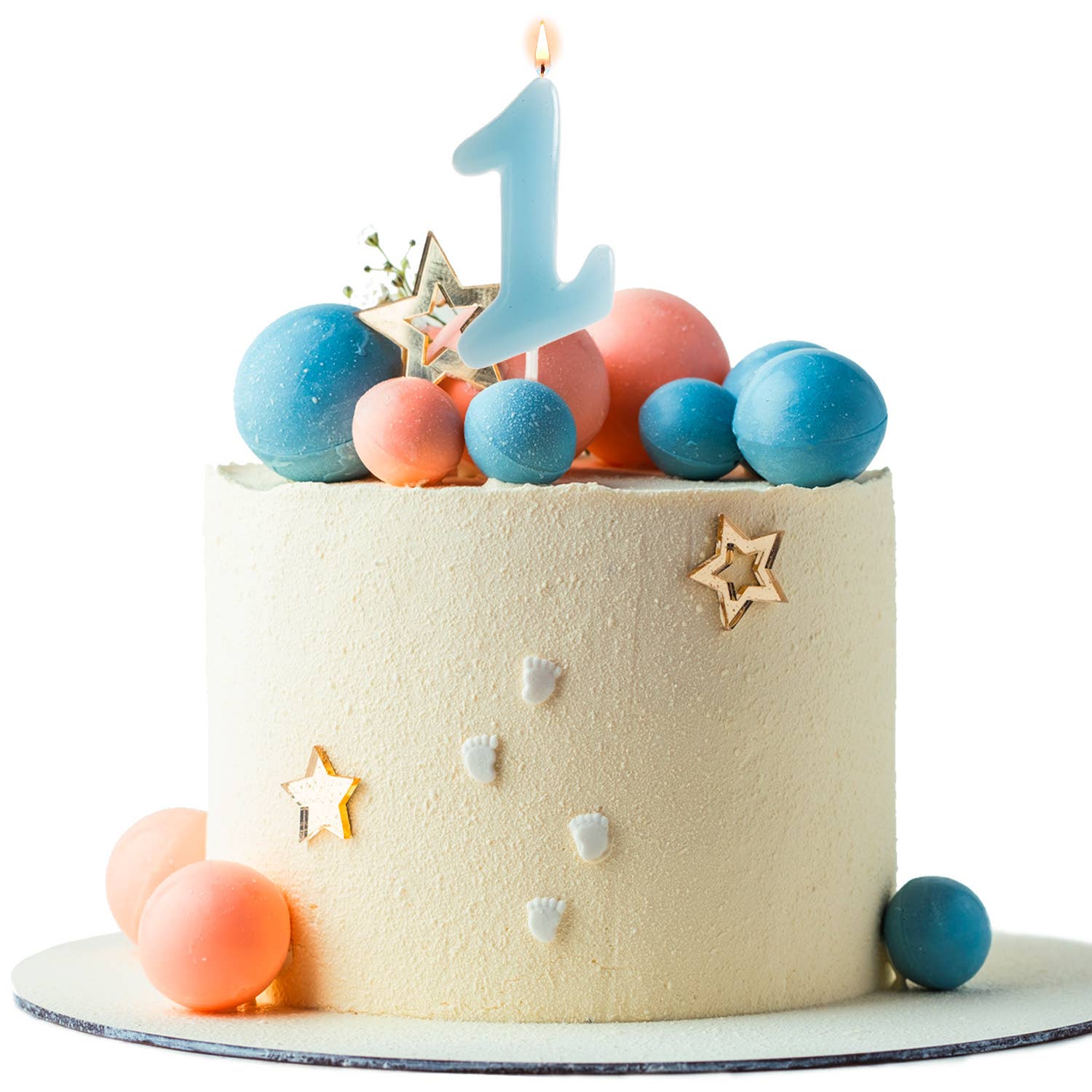 Azul Claro Vela de cumpleaños para decorar tartas, azul bebé de venta al por mayor en Faire4