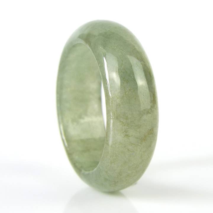 Anillo De Jade Natural Verde Helado Us 9.75 - 19.7Mm para venta al por mayor de Vintagecollection888