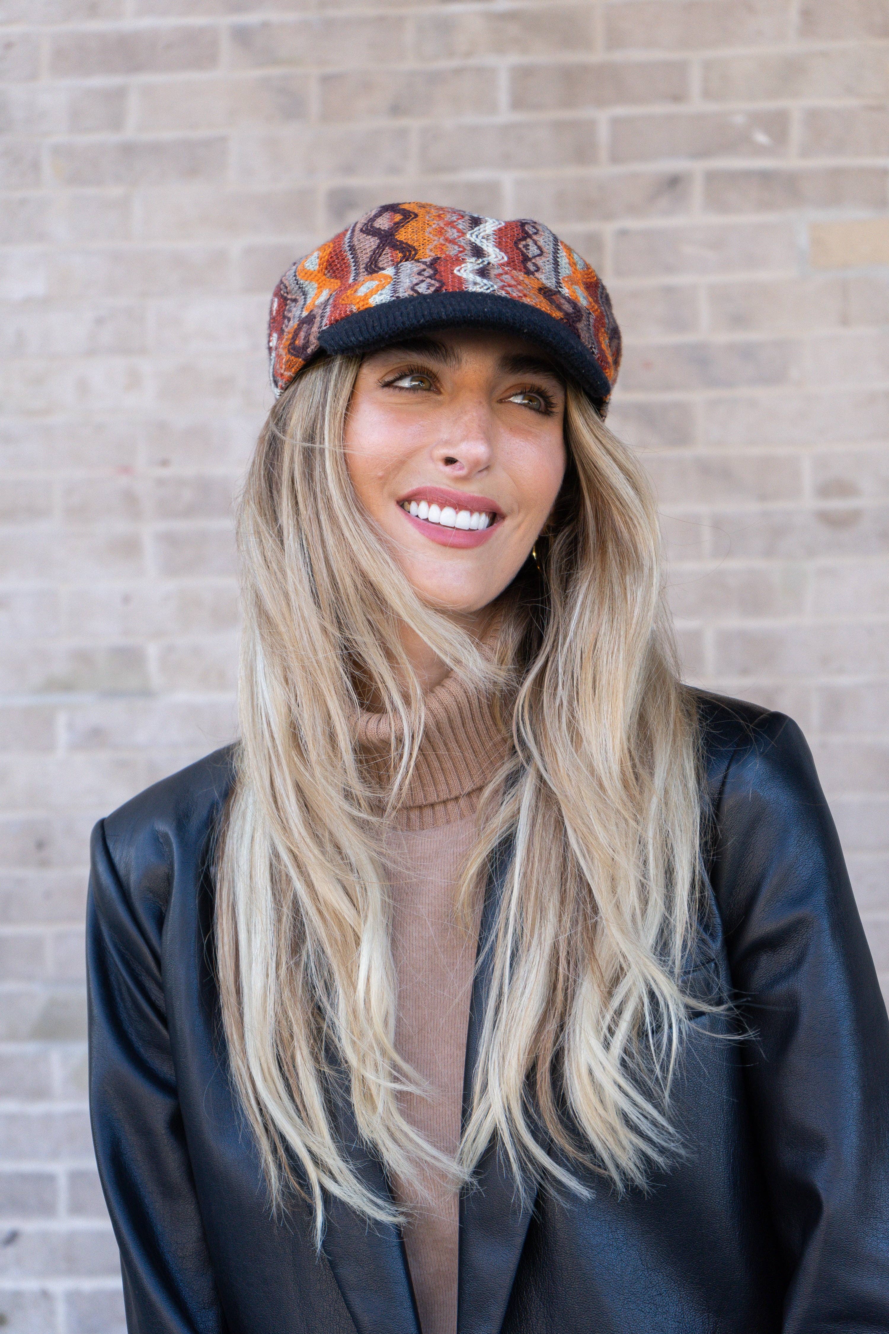 Magid - Wholesale Newsboy/Schoolboy Hat - Women's - Magid Geometric Print Cadet Cap12