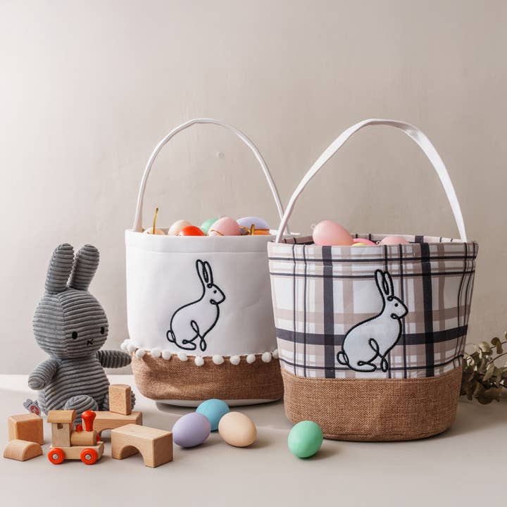 Canvas Easter Basket for wholesale by bewell