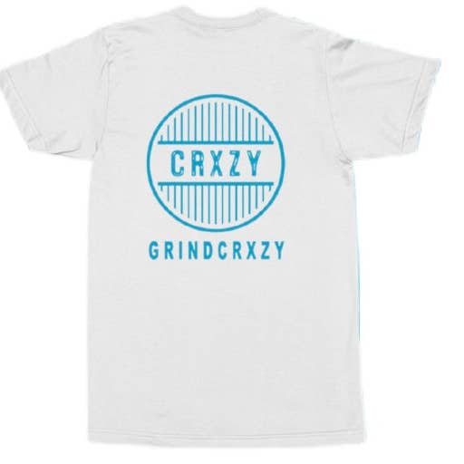 Vit W/Himmelsblå ”GCDL” skjorta för wholesale av GrindCrxzy