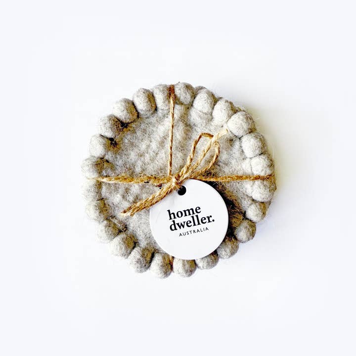 Felt Coaster Set - Cloud for wholesale by Home Dweller