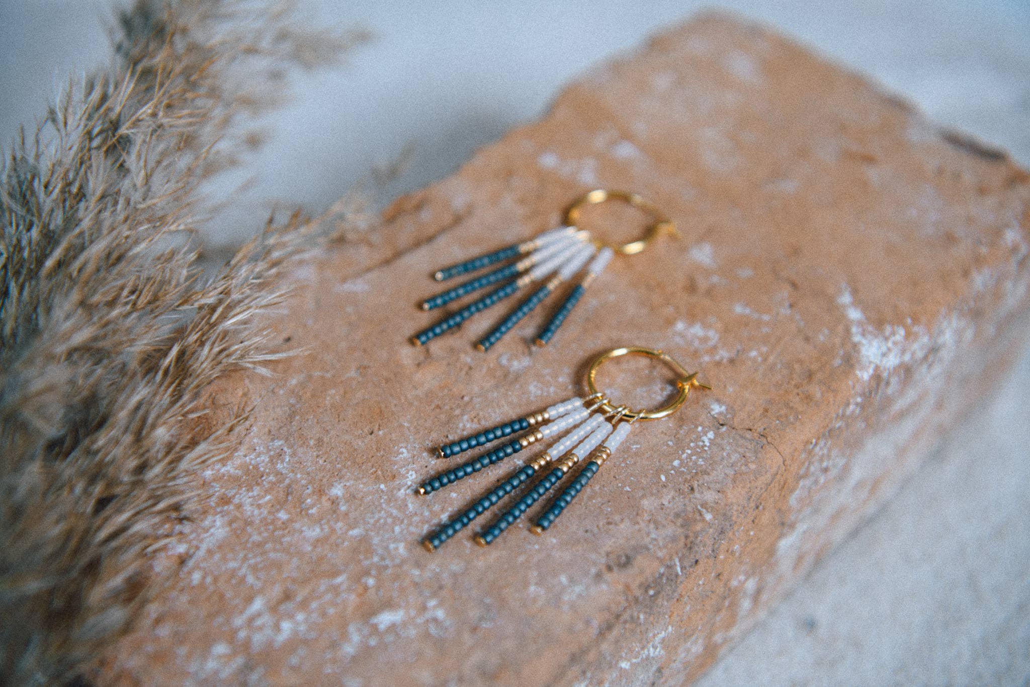 Cecelia Designs Jewelry - Wholesale Hoop Earrings - Beaded Fringe Hoops Earrings