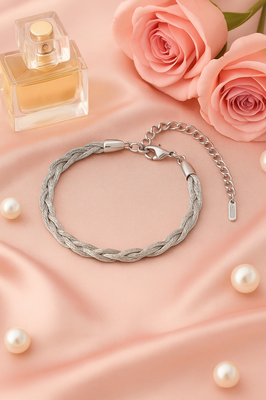 Gemscape UK - Vente Bracelets maillon et chaîne - Bracelet Chaîne Serpent Argent Torsadé pour Femme – Ajustable17