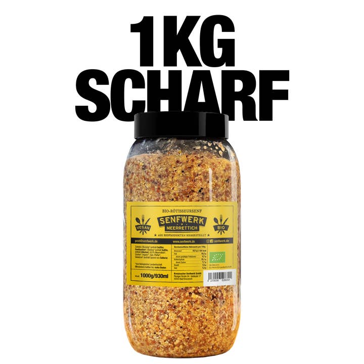 Organic Rotisserie Mustard - Horseradish • 1kg for wholesale by Kreuznacher Senfwerk GmbH