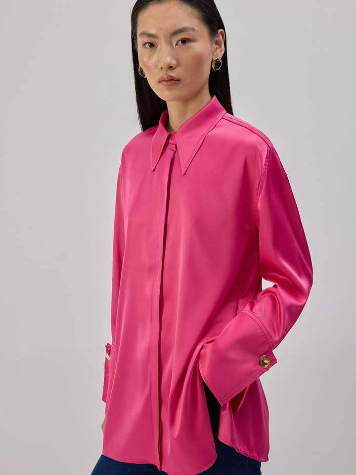 VIDÄRMAD SATINSKJORTA för wholesale av Touché Privé