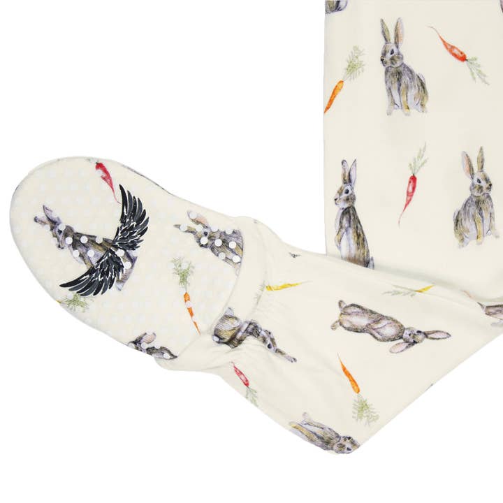 Free Birdees - Wholesale Jumpsuit - Baby - Hoppin’ Bunnies & Carrot Patch Footie (NB-3T)4