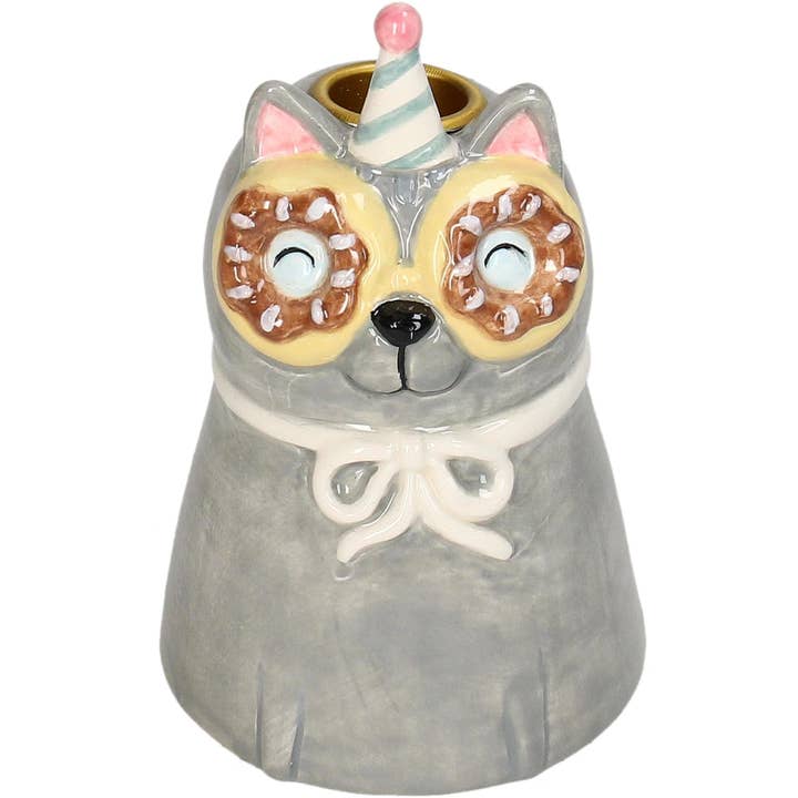 Lysestage glad kat for engroshandel hos DRYdecorations