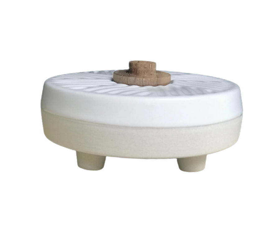 Anoq - Wholesale Reed Diffuser - Incense holder - ceramic incense holder - Moon WHITE1