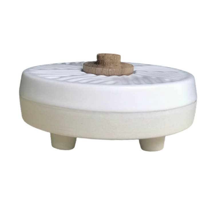 Anoq - Wholesale Reed Diffuser - Incense holder - ceramic incense holder - Moon WHITE1