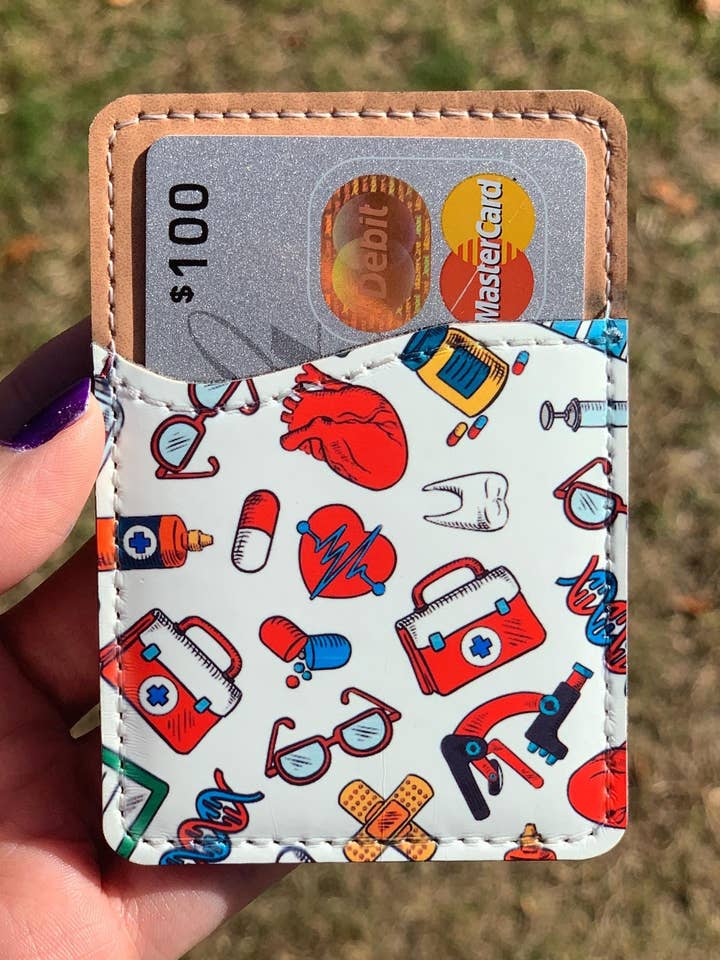 Aesthetic Trendy Phone Wallet | Adhesive Card Holder for wholesale by The E Tribe Co.