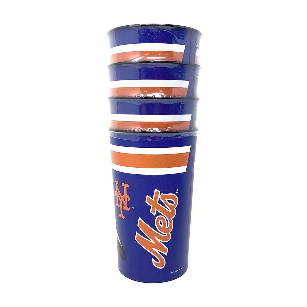 Party Animal, Inc. - Wholesale Disposable Cup - New York Mets Party Cup 4-Pack1