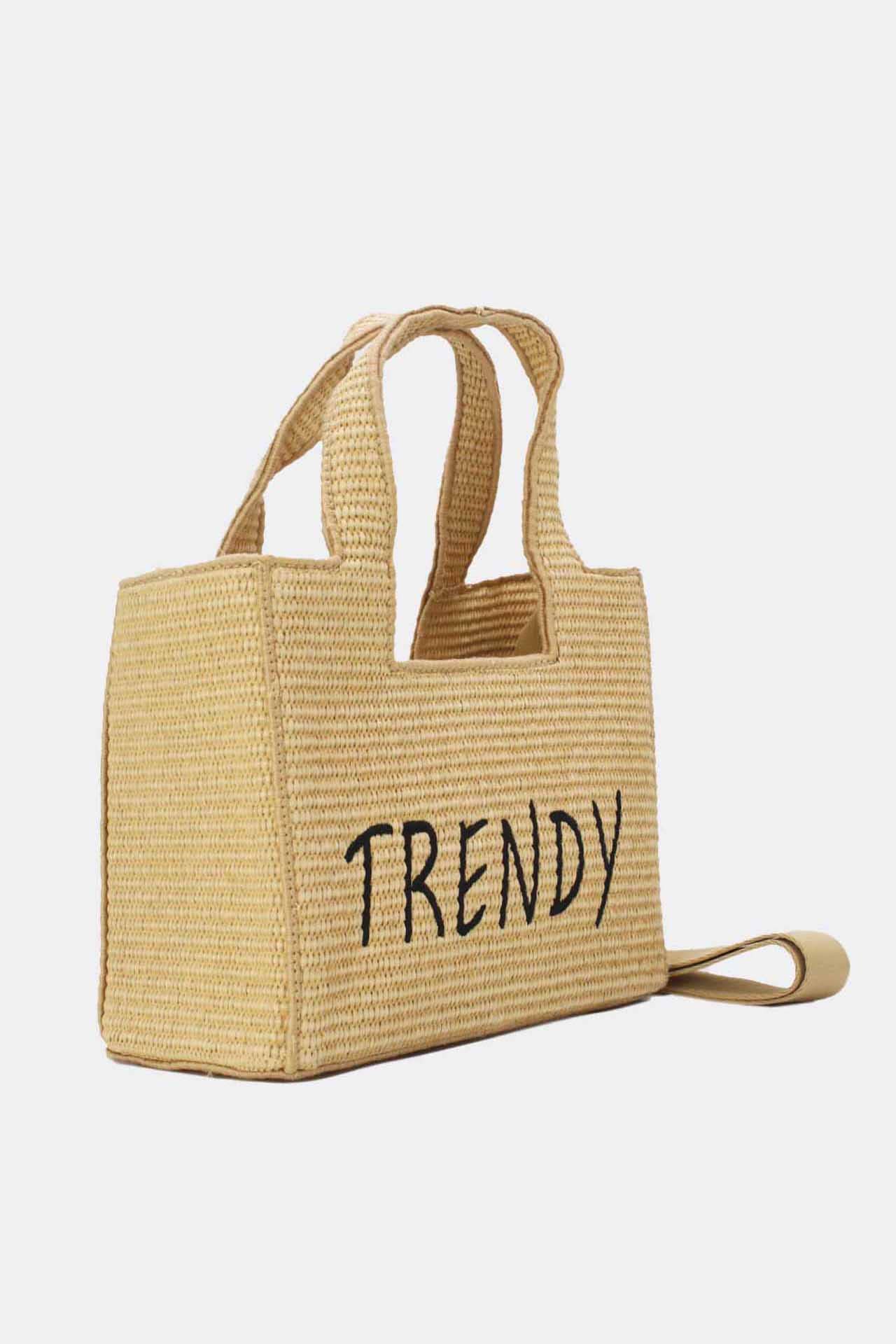 Tom&Eva (F.D.M diffusion) - Wholesale Top Handle Bag - Women's - Minimalist Straw Handbag 24P-60821