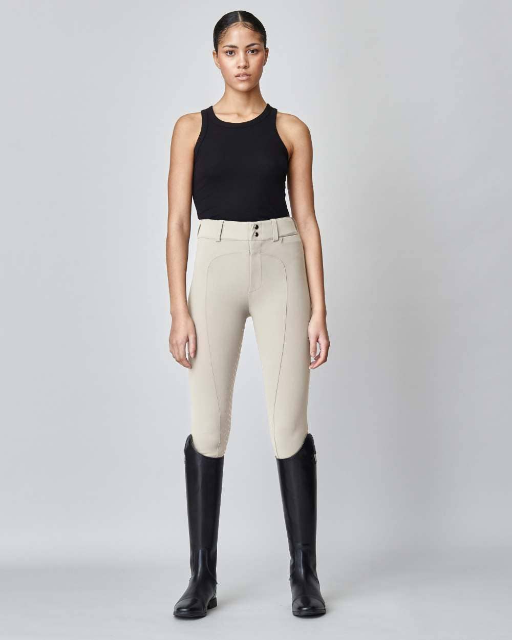 High-Rise Compression Breeches Tan for wholesale on Faire4