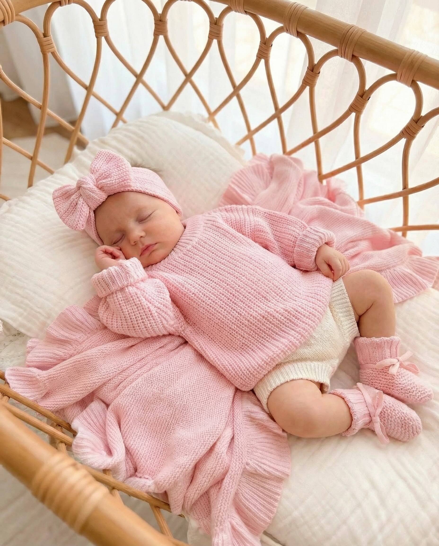 Lucky Panda Kids - Wholesale Knit Sweater - Kids - Chunky Knit Sweater | Pink5